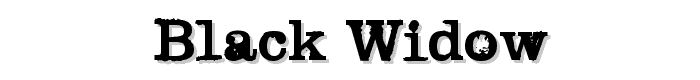 Black Widow font